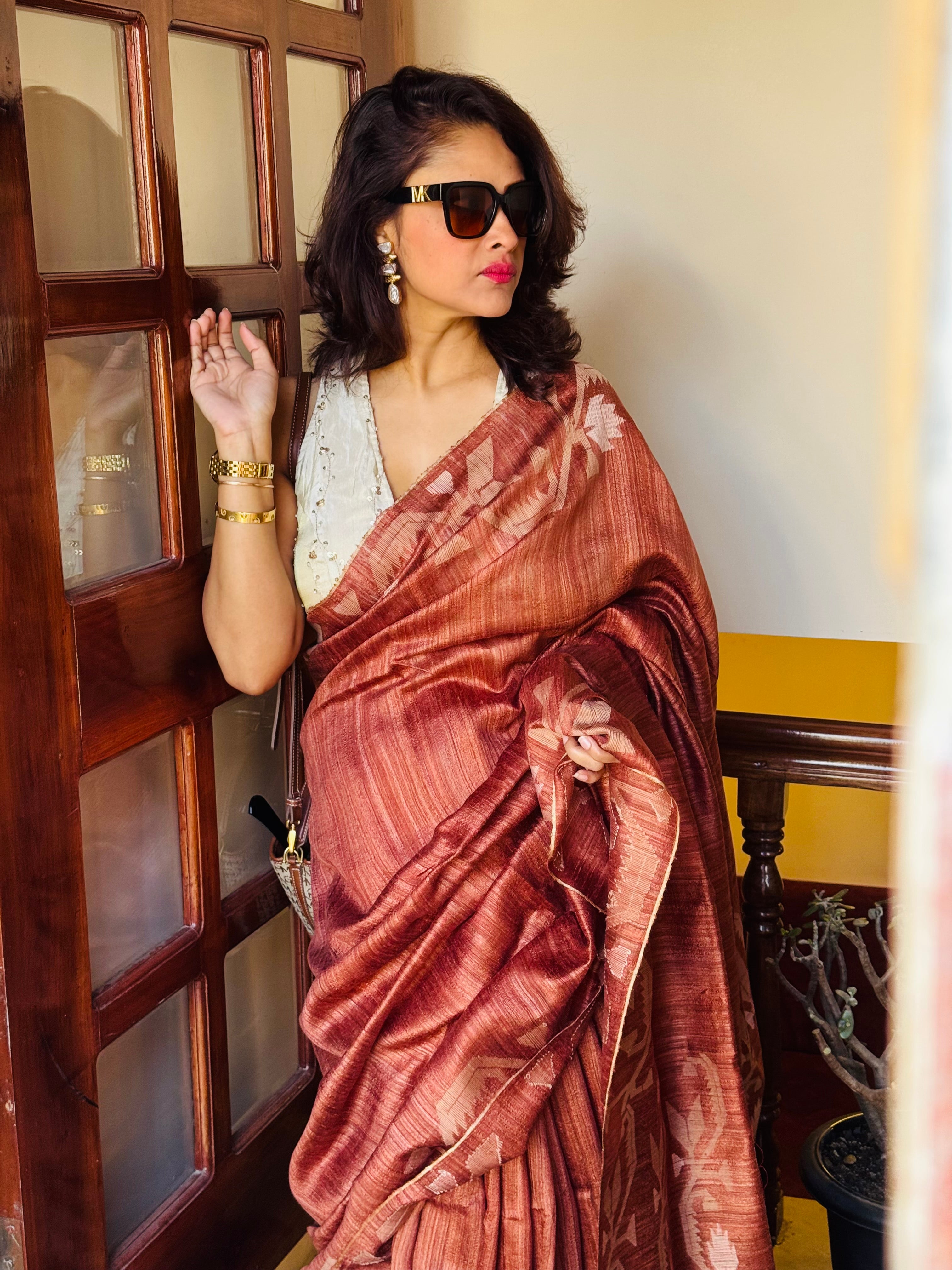 Pure Bengal Matka Silk Jamdani